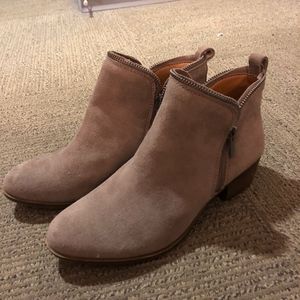 Lucky Brand Brown Beige Ankle Boots